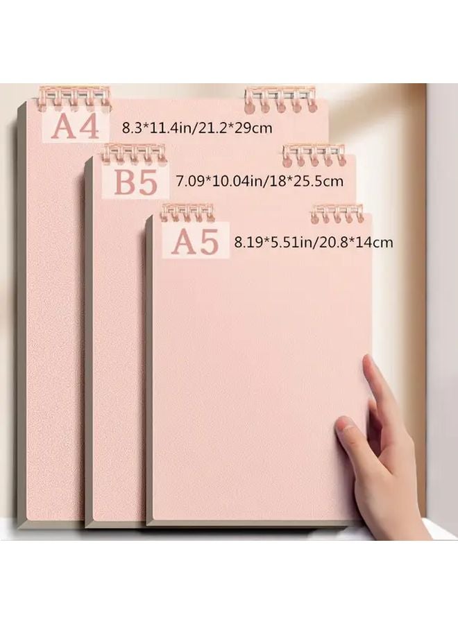 Refillable A5 Notebook With Grid Inner Pages Blue Detachable Rings Comfort Grip No Hand Strain - Image 4