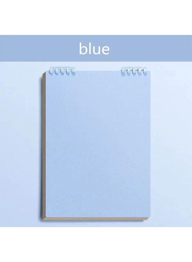 Refillable A5 Notebook With Grid Inner Pages Blue Detachable Rings Comfort Grip No Hand Strain - Image 1
