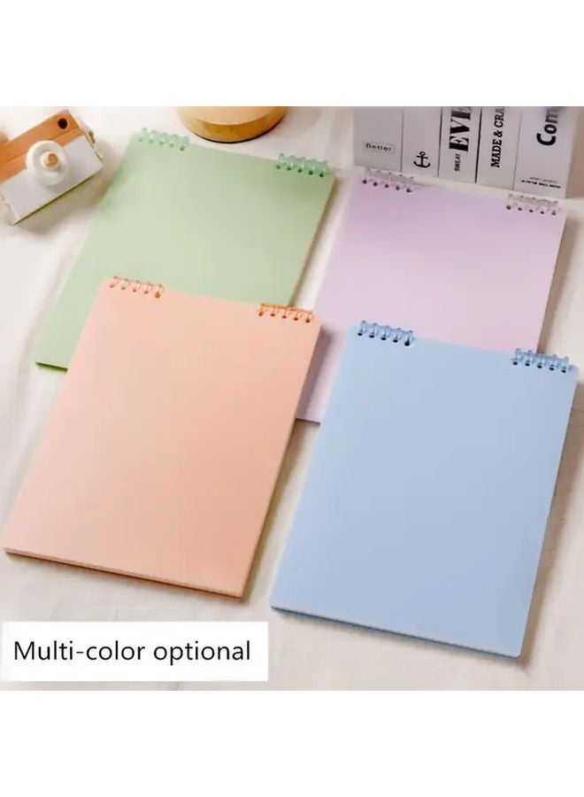 Refillable A5 Notebook With Grid Inner Pages Blue Detachable Rings Comfort Grip No Hand Strain - Image 5