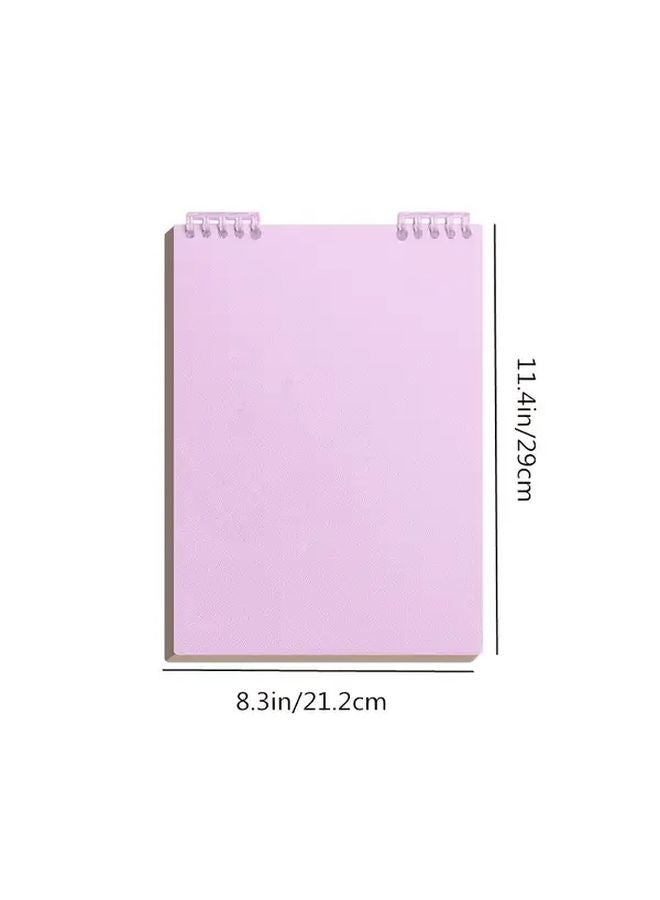 Refillable A5 Notebook With Grid Inner Pages Blue Detachable Rings Comfort Grip No Hand Strain - Image 3