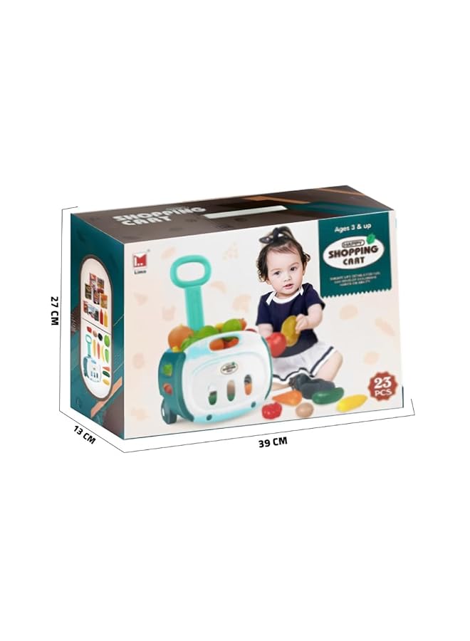 IToys Shopping Cart Toy Ages 3 And Up 23 Pieces Multicolour - Image 2