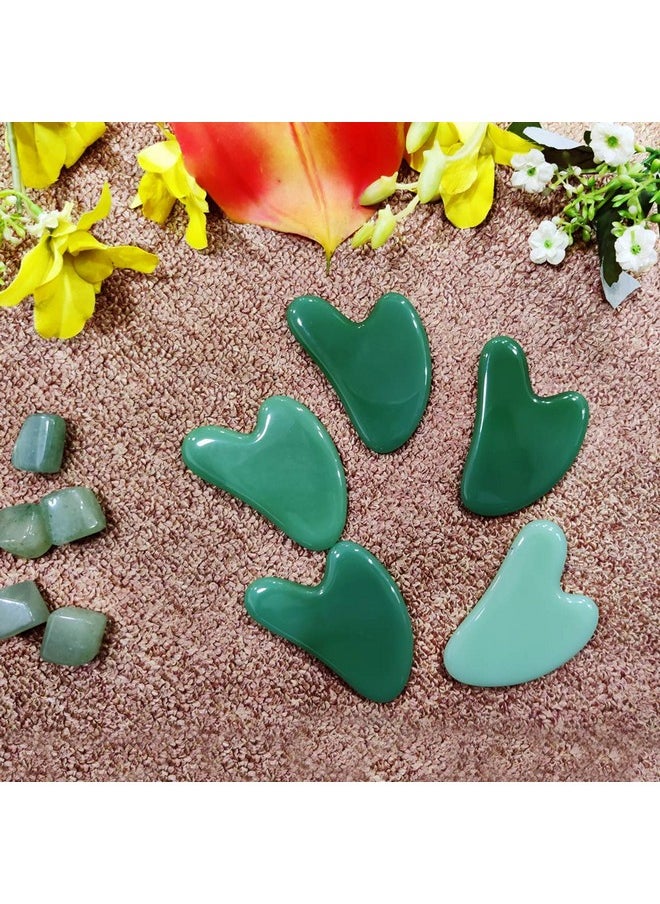 TechPro Gua Sha Facial Tool, Natural Jade Stone Guasha Board For Spa Acupuncture Therapy Trigger Point Treatment, Scraping Massage Tool, Face Roller And Manual Massage Stone For Skin Care  - Image 4