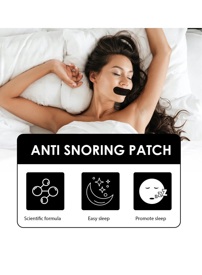 EELHOE Anti Snoring Patch, Sleep Tape Mouth Tape For Nasal Breathing, Portable Night Sleep Mouth Orthosis Tape, Stress Relief Mouth Strips For Sleeping Improve Breathing Relieve Nasal Congestion - Image 5