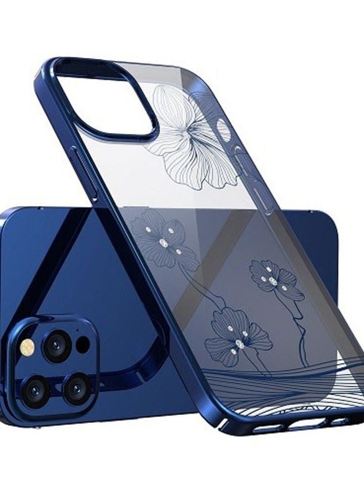 Devia- Crystal Flora  Series case - iPhone13 Pro (6.1) - Blue - Image 3