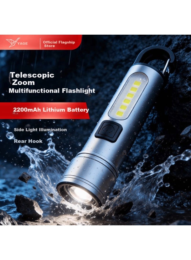Yage Zoomable High Brightness Flashlight Long Battery Life Small Military Outdoor Emergency Light For Home Use - Image 1