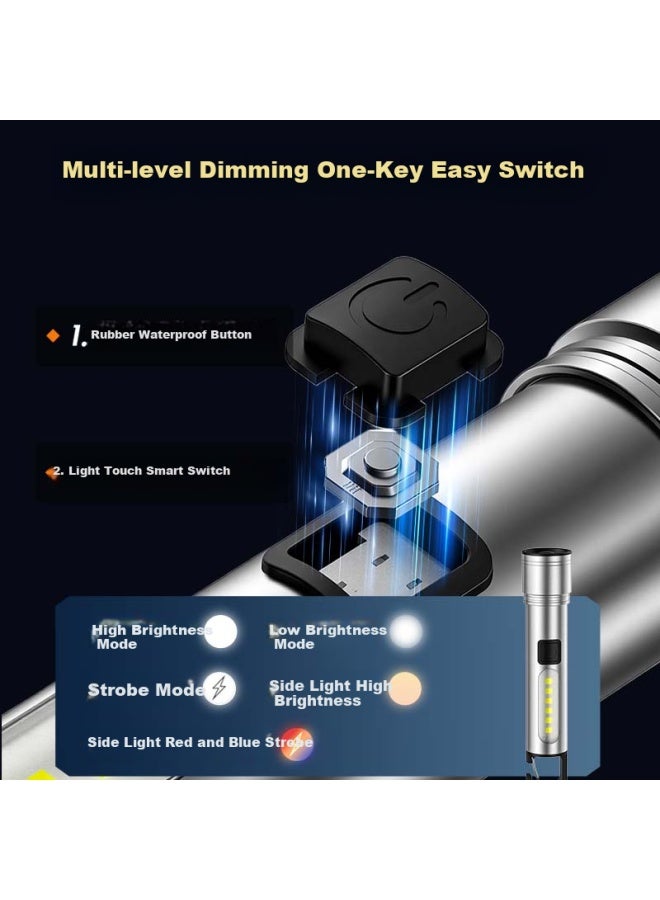 Yage Zoomable High Brightness Flashlight Long Battery Life Small Military Outdoor Emergency Light For Home Use - Image 4