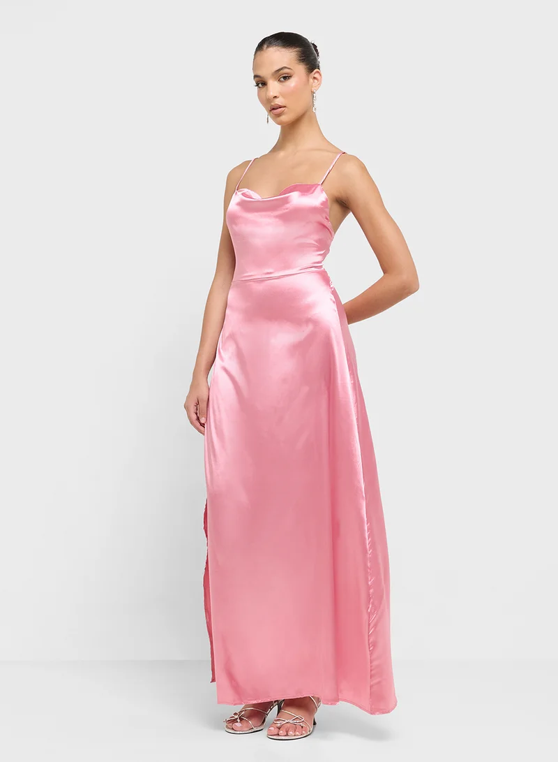 جينجر فستان ساتان سليب