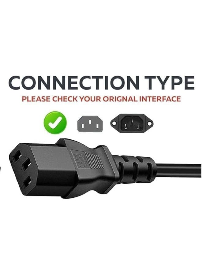 Computer Printer and LCD Monitor and TV UK 3 pin power plug High Quality Power Cable  with Protection Fuse 1.5m