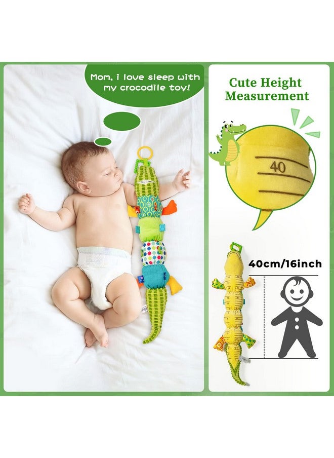 Jollybaby Jollybaby Baby Toys, Tummy Time Baby Toys with Rattles, Crinkle, Newborn Baby Musical Toys for Infant 0 3 6 9 12 Months Boys & Girls-Alligator  - Image 4