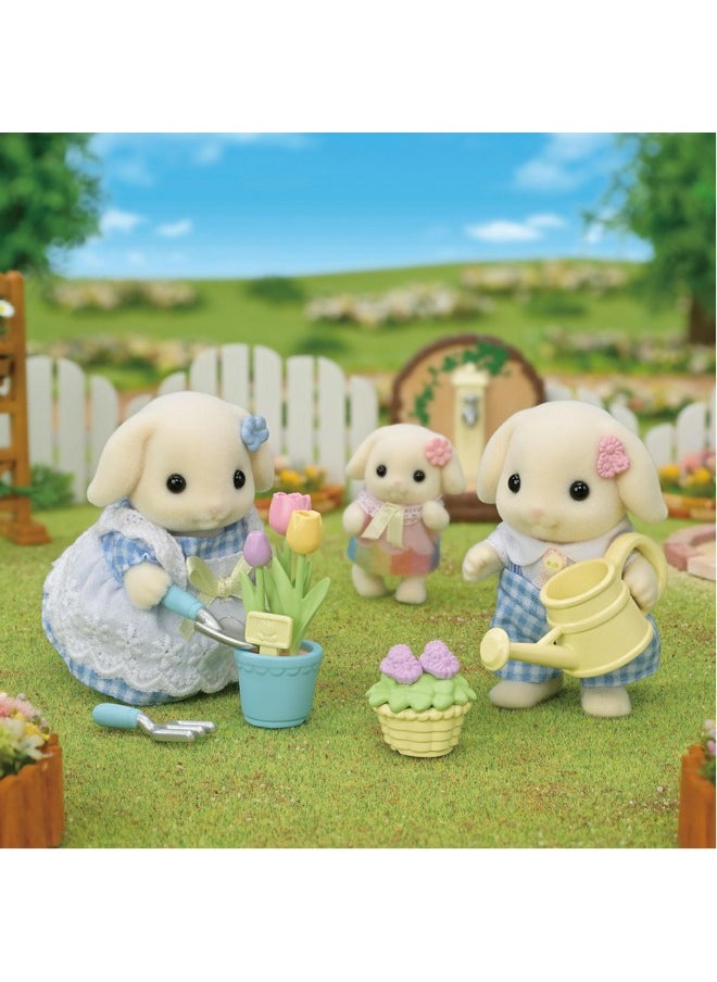 Calico Critters Calico Critters Blossom Gardening Set - Features Flora Rabbit Sister & Brother - Plant, Water, & Bloom with Your Adorable Critters!  - Image 2