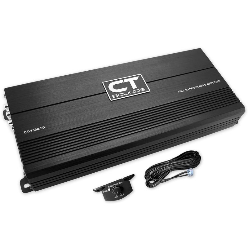 مضخم صوت سيارة CT Sounds CT15005D 1800 واط RMS كامل النطاق فئة D 5 قنوات