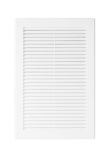 Awenta 6" x 10" Inch Rectangular Plastic White Ventilation Grille with Mesh - Intake, Exhaust, Dryer Soffit Air Vent cap - HVAC Ceiling Register vent cover - Crawl Space Exhaust Wall Vent Hose - Image 3