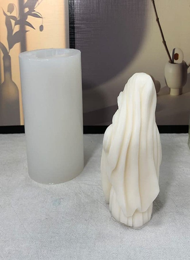 ZAKVOOR 3D Virgin Holding a Child Candle Mold Resin Casting Silicone Mold for DIY Aromatherapy Candles Wax Plaster Polymer Clay Decoration - Image 4