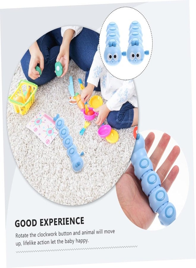 ACROWN Cute Caterpillar Toys for Kids Sensory Worm Animal Wind up Colorful Toy Insect Figurines for Boys and Girls Multicolor (Pack of 1) - Image 5