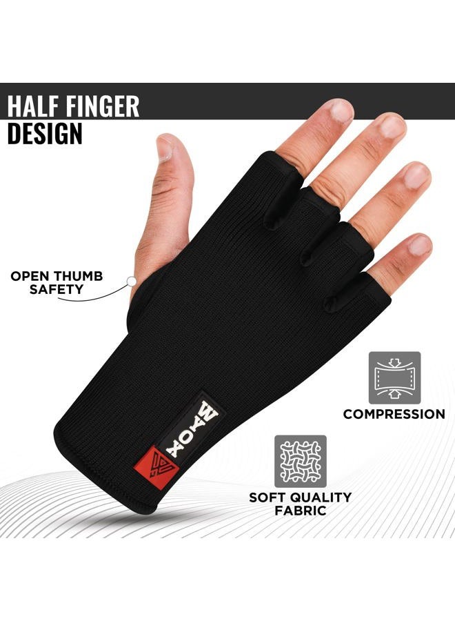 WYOX Boxing Hand Wraps MMA Gloves Men Women Punching Mitts Boxing Wraps Boxing Gear Kickboxing Wraps Compression - Image 5