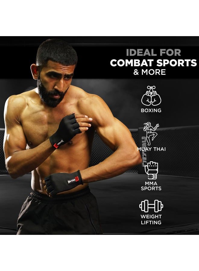 WYOX Boxing Hand Wraps MMA Gloves Men Women Punching Mitts Boxing Wraps Boxing Gear Kickboxing Wraps Compression - Image 4