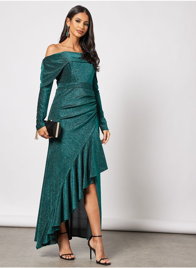 Zoey - Wrap Around Off Shoulder Dress - Image 1