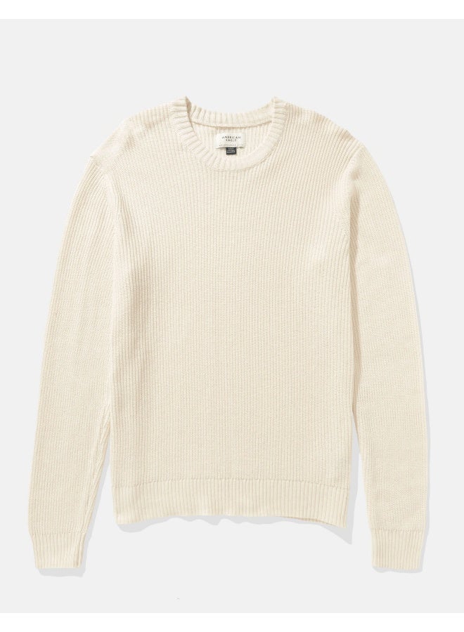 American Eagle AE Waffle Crew Neck Sweater  - Image 3