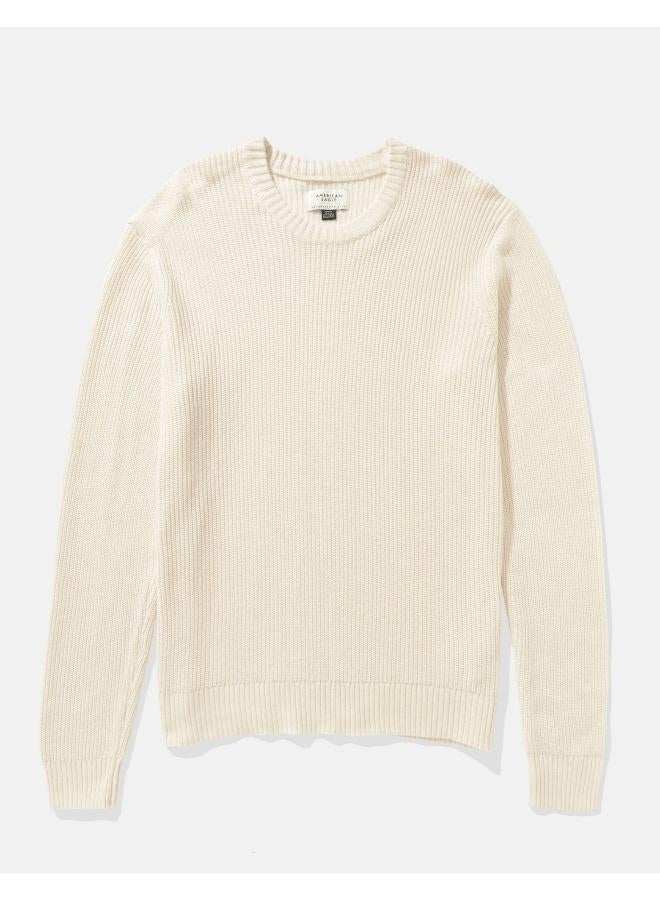 American Eagle AE Waffle Crew Neck Sweater  - Image 3