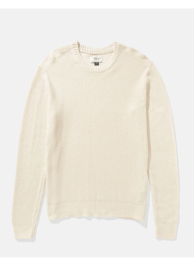 American Eagle - AE Waffle Crew Neck Sweater - Image 1