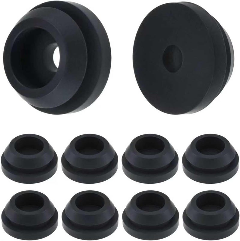 Aifeier ET مجموعة من 10 قطع من مشابك سطح موقد الريف (RV Stove Top Grommets) من ، مصنوعة من المطاط الأسود، مثالية لأغطية الغاز لمواقد MagicChef ومواقد الخشب، تساعد في تقليل الخدوش بشكل فعال. - Image 1