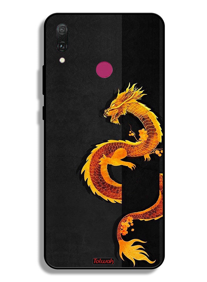 Tolwak Huawei Y9 (2019) Protective Case Cover Dragon Art - Image 2