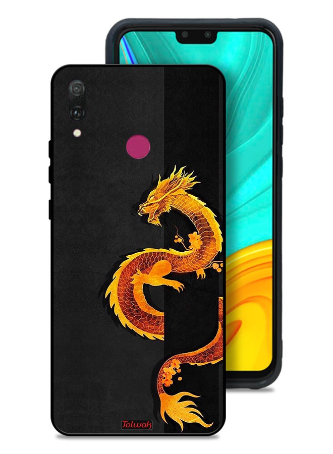 Tolwak Huawei Y9 (2019) Protective Case Cover Dragon Art - Image 1