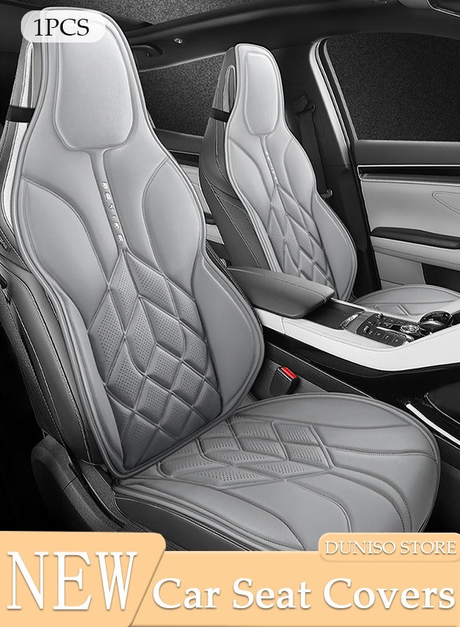 DUNISO 1PCS Car Seat Cover for Cars - Waterproof & Breathable Front Premium Covers with Non-Slip Protector Universal Fits Most Automotive, Vans, SUV, Trucks - Image 1