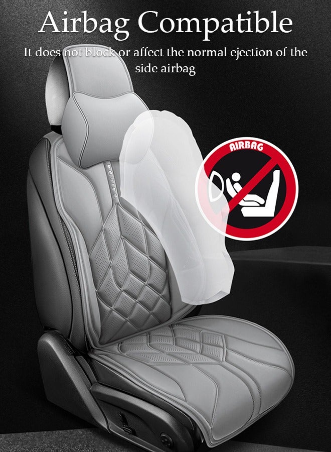 DUNISO 1PCS Car Seat Cover for Cars - Waterproof & Breathable Front Premium Covers with Non-Slip Protector Universal Fits Most Automotive, Vans, SUV, Trucks - Image 2
