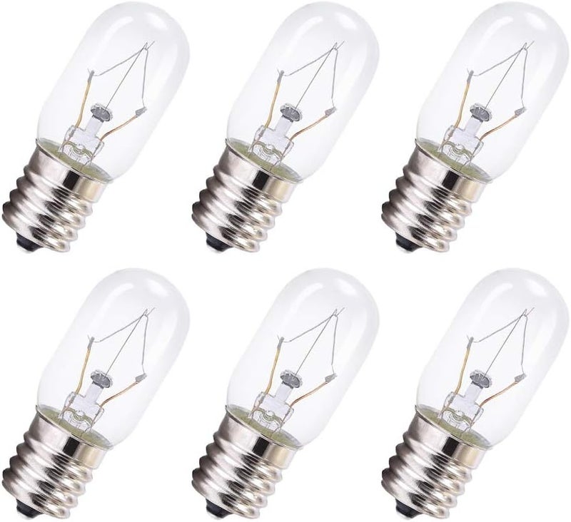 DGE 8206232A Microwave Light Bulb, T8 Microwave Exterior Light Bulb 25Watt Appliance Light Bulb Replacement Oven Part for 8206232A 1890433 8206232 AP4512653, 6Pack - Image 1