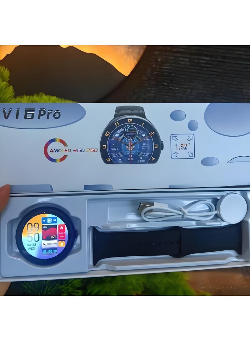 V16Pro smart watch Bluetooth call sports pedometer heart rate detection high resolution screen large memory silver - Image 2