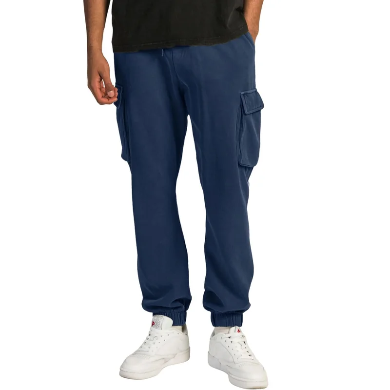 NOBERO Men's Navy Cargo Joggers