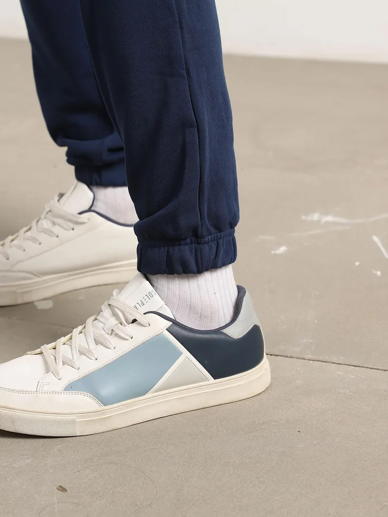 NOBERO  Men's Navy Cargo Joggers for Men | Best Price UAE