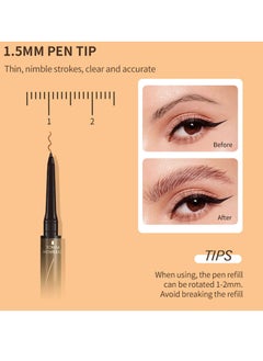 KASTWAVE Brow Pencil with Hair Like Strokes, 2-in-1 Dual-headed Eyebrow Pen with 4-Prong Micro-Fork-Tip Applicator and Precise Brush-Tip Create Natural-Looking Brows, Stay on All Day (Light Brown)  - Image 5