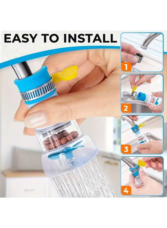 Polychrome 3pcs 360 Adjustable Kitchen Sink Water Filter Faucet Extender Shower Head - Image 3