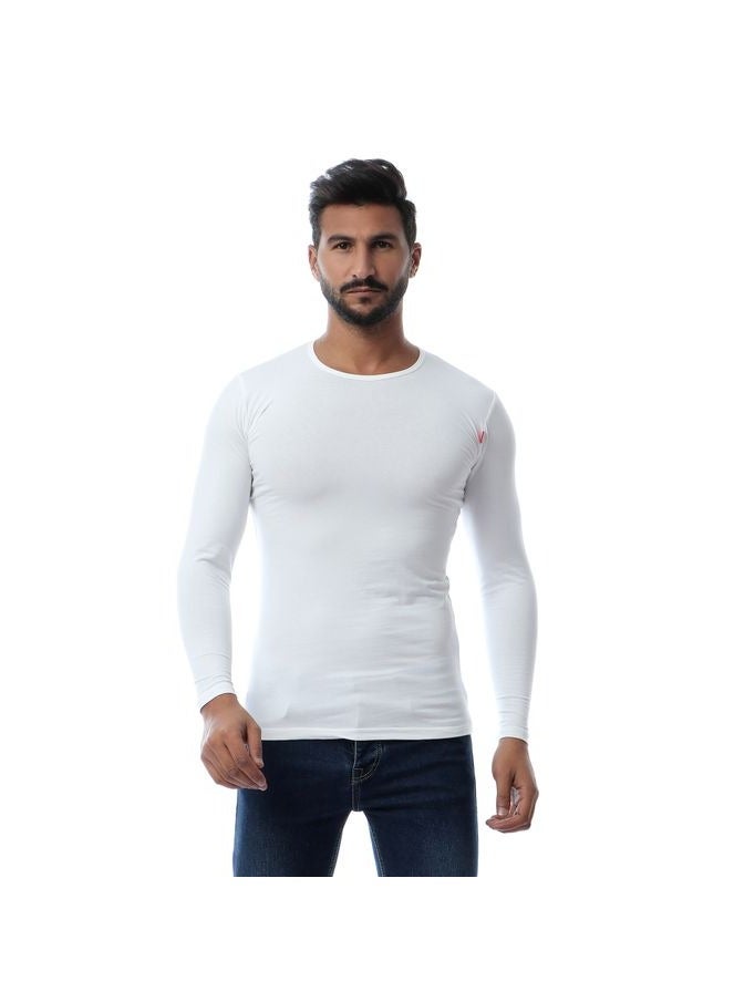 COTTONIL Stretch Men Long Sleeves Shirt White  - Image 1
