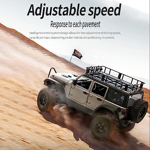 GoolRC 112 Scale 4 Wheel Drive Remote Control Car OffRoad Truck with Lights 24G Remote Control Crawler - Image 5