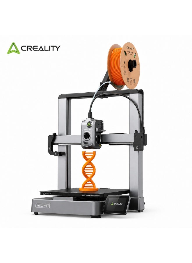 كريليتي 3D طابعة ثلاثية الأبعاد Hi، طابعة ثلاثية الأبعاد متعددة الألوان مطورة بسرعة عالية 500 مم/ث، طابعة ثلاثية الأبعاد ذكية بشاشة لمس ملونة، مستوى تلقائي كامل، صامت، للاستخدام المنزلي والمكتبي، حجم الطباعة 26×26×30 سم - Image 1