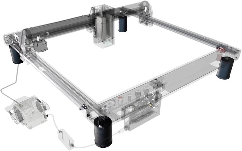 Stackable ABS Feet Set of 8 Black 50mm Height Boosting for Engraver Machine Accessories - Image 5