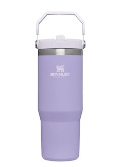 STANLEY IceFlow Stainless Steel Tumbler with Straw - Vacuum Insulated Water Bottle for Home, Office or Car - Reusable Cup with Leak-Resistant Flip Straw, Keeps Drinks Cold for 12 Hours or Iced for 2 Days, 30 oz Lavender