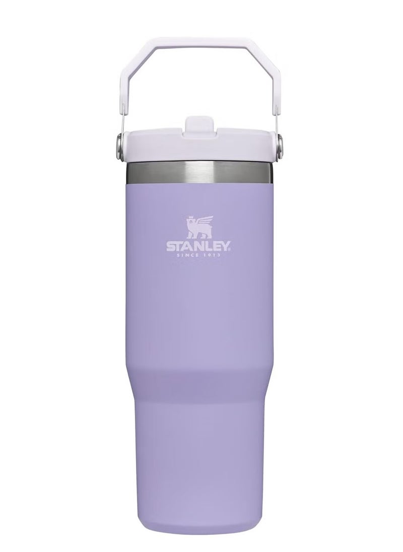 Stanley - STANLEY IceFlow Stainless Steel Tumbler with Straw - Vacuum Insulated Water Bottle for Home, Office or Car - Reusable Cup with Leak-Resistant Flip Straw, Keeps Drinks Cold for 12 Hours or Iced for 2 Days, 30 oz Lavender - Image 1