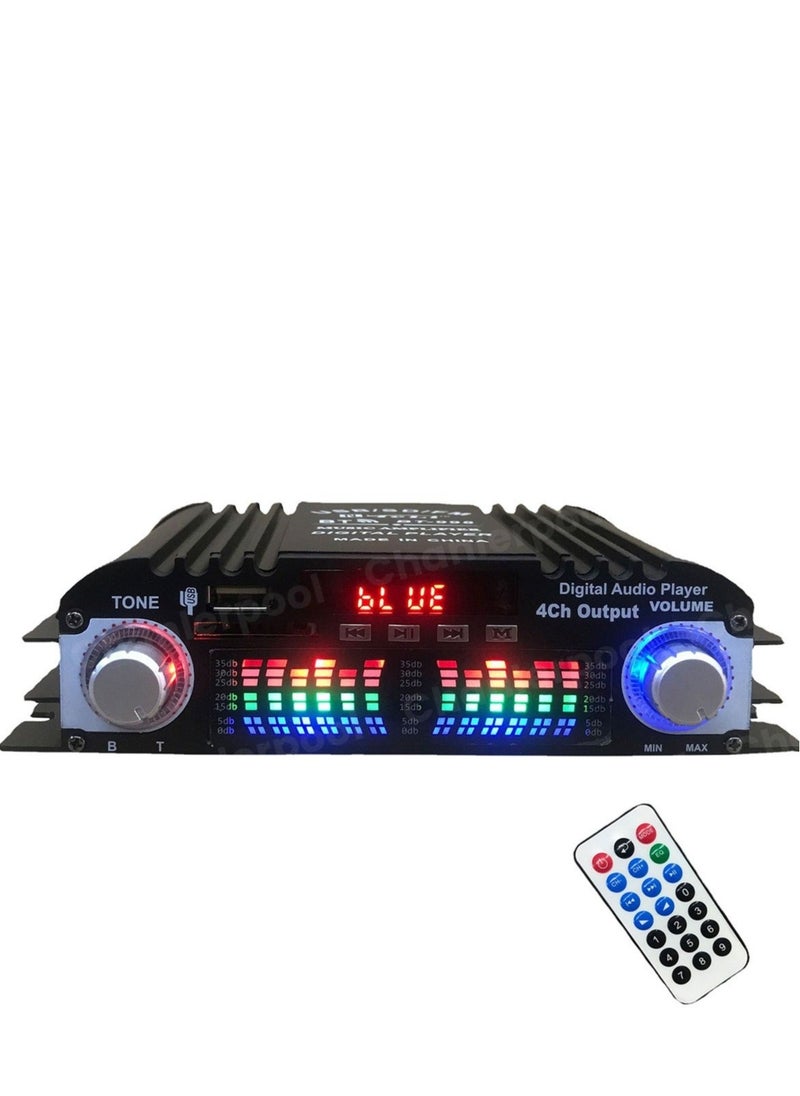 HiFi Sound Amplifier Digital 4 Channel Audio Amplifier Bluetooth Karaoke Player FM Radio Support Remote Control - pzsku/Z95E6837528723350C073Z/45/_/1716276807/f6092e11-8f66-4671-a326-681ced5bcc3c