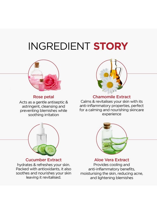 Oshea Herbals Rose Fresh Skin Toner For Normal to Oily Skin Type | Controls Oil, Cures Pimples, Minimise Pores & Hydrates with Healthy Glowing Skin - 120ml… (Pack of 2) - Image 4