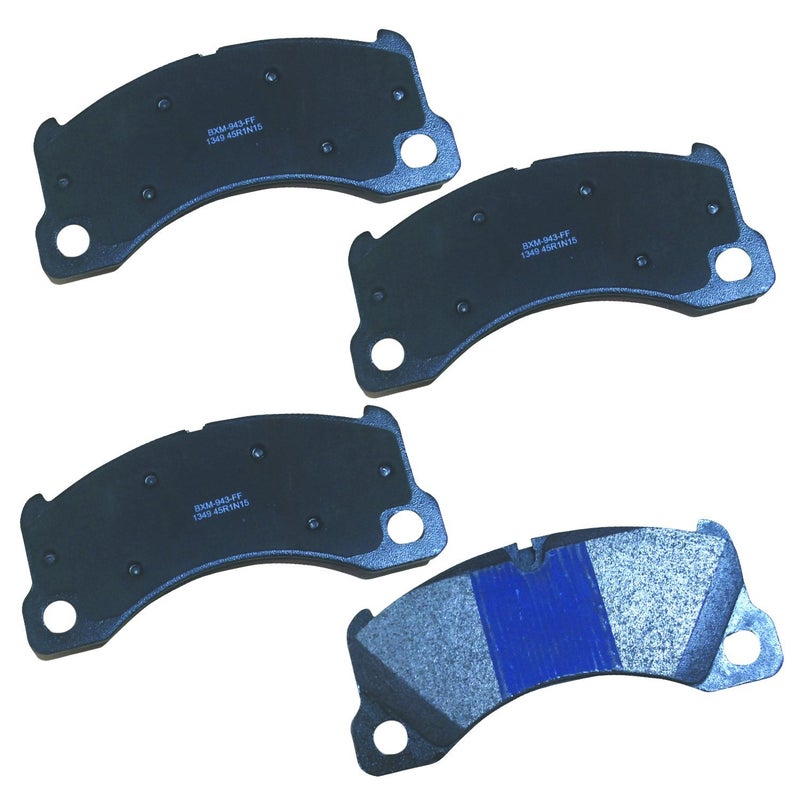Bendix Premium SBM1349 Semi-Metallic Front Brake Pads for Porsche Cayenne 2010-2009, Macan 2017-2015, Panamera 2012-2010, Taycan 2023-2021, Volkswagen Touareg 2015-2011 - Image 2