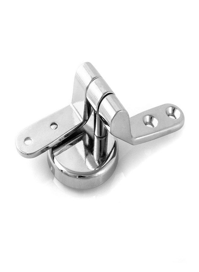 QWORK Toilet Seat Sturdy Hinge Replacement Parts, Stainless Steel Hinge Mountings with Bolts and Nuts, 9/16" Hole Pitch, 3-13/16" Overall Length, Only for Standard Toilets - Image 4