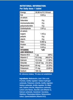 FAST&UP Reload Instant Energy Drink - 20 Effervescent Tablets - Lemon Lime Flavour  - Image 4