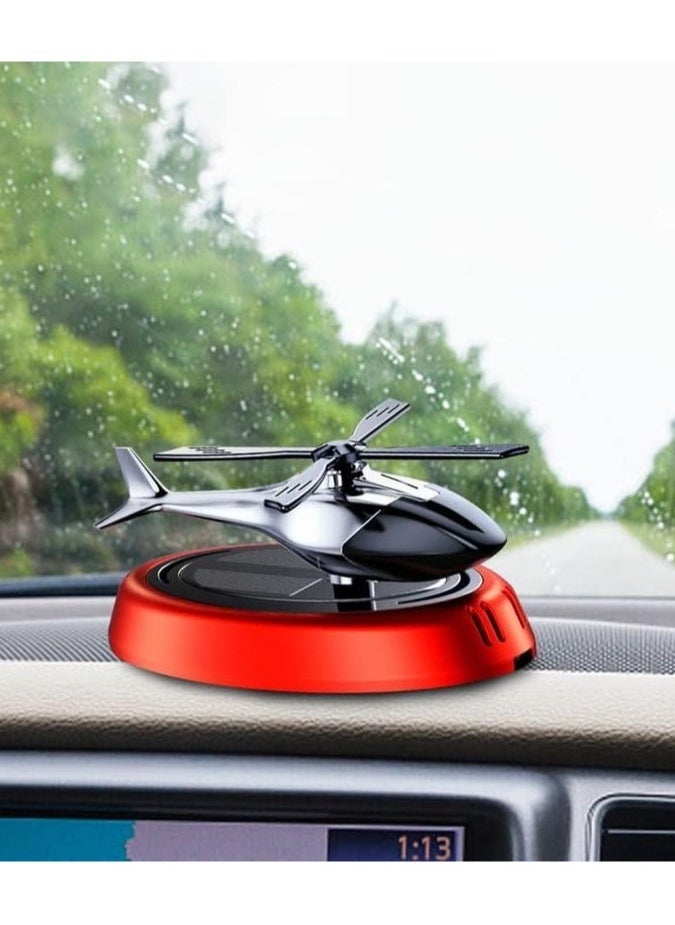 ELTRAZONE Car Dashboard Solar Air Freshener Helicopter – Unique Solar-Powered Rotating Car Perfume Diffuser with Refillable Fragrance Bottle, Long-Lasting Fresh Scent for Cars, Easy to Install, Decorative and Functional Air Freshener for Vehicles - Image 3