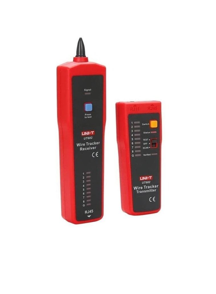 Uni T Wire Tracker Telephone Line Network Cat6 Cable Power Cable Line Network Cable Calibration Cable Tester Consists of a Transmitter and a Receiver  - Image 2