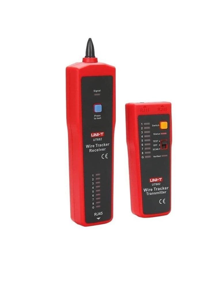 Uni T Wire Tracker Telephone Line Network Cat6 Cable Power Cable Line Network Cable Calibration Cable Tester Consists of a Transmitter and a Receiver  - Image 3