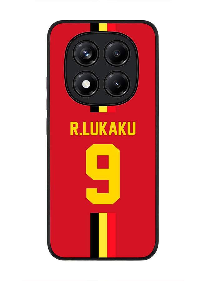 Stylizedd For Xiaomi Redmi Note 14 Pro 5G / X7 5G Case,Slim fit Camera Protection, Shockproof Thin Phone cover  - Football - Belgium,  R.Lukaku - Image 1